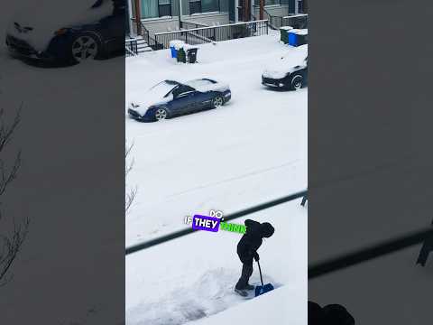 🇨🇦Canadians Helping Each Other in Heavy Snowfall ☃️ #canada #canadalife #canadawinter #shorts