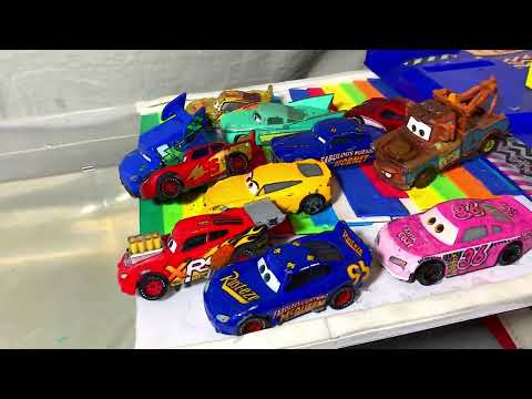 Looking for Disney Pixar Cars On the Rocky Road : Lightning McQueen, Mater, Dinoco McQueen, Mack