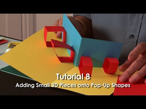 Pop-Up Tutorial 8 - Adding Small 3D Pieces onto Pop-Up Shapes