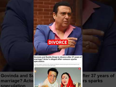 Govinda and Sunita Ahuja headed for Divorce after 37 years of Marriage? #shorts #govinda