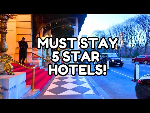 🇺🇸 Exploring 5 Star Hotels On Central Park NYC | Central Park South Walking Tour