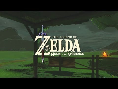 Peaceful Zelda Music with rain sound to Relax, Study, Work, Game