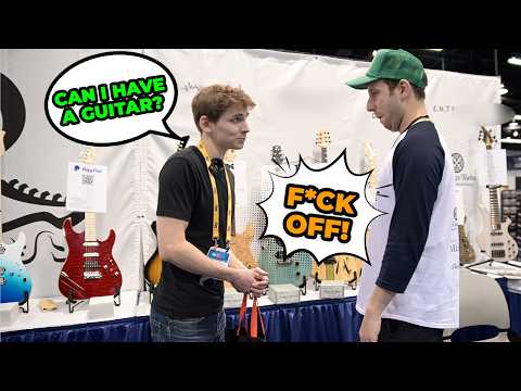 Asking Guitar Companies to Give Me a Free Guitar Until I Get One (at NAMM)