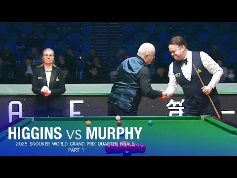 John Higgins vs Shaun Murphy 2025 Snooker World Grand Prix Quarter Finals Part 1