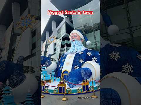 Biggest Santa in town 😱 #christmas #santa #newyear #santaclaus #bangalore #youtubeshorts #youtube