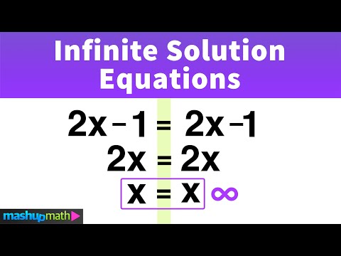 Infinite Solutions Equations Explained!