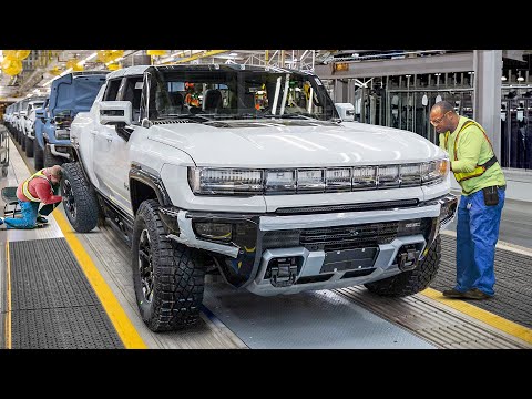 Inside US Factory Producing the Massive New 100% Electric Hummer