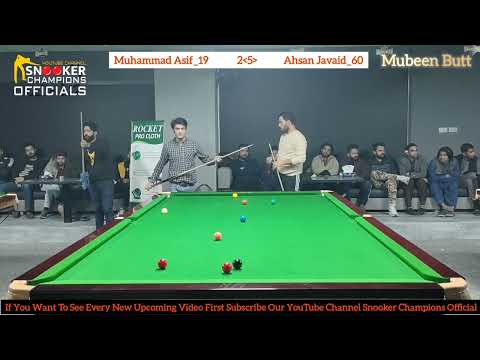 Snooker  Amateur World No 1 Muhammad Asif VS Ahsan Javaid | Snooker 2025 Tournament #2025