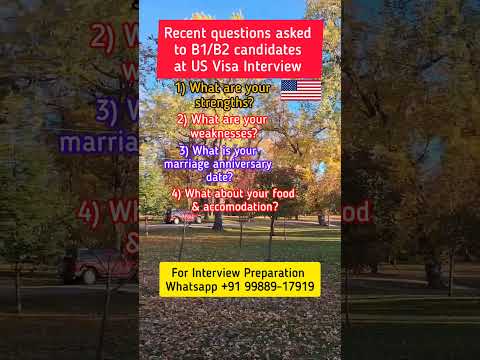 Recent questions asked to B1/B2 candidates at US Visa Interview 🇺🇲 | US Tourist/Visitor Visa #usa