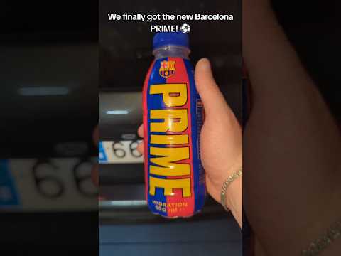 We finally got the NEW Barcelona PRIME Hydration RARE #ksi #loganpaul #drinkprime #primehydration