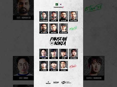 The #pakistanvskorea are FINALIZED, who will take their team to #Tekken8 SUPREMACY???