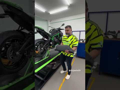 Upgrading the Exhaust of the Kawasaki Ninja Z H2 #kawasaki #ninjazh2