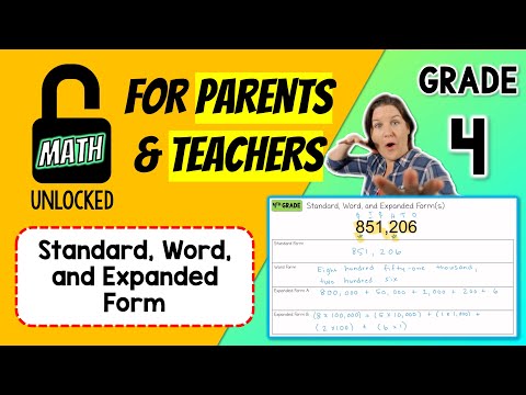 4th | MATH: UNLOCKED | Standard, Word, and Expanded Form