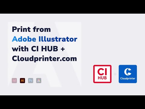 Print from Adobe Illustrator with CI HUB + Cloudprinter.com