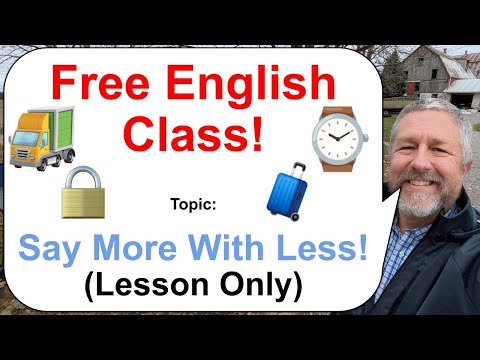 Let's Learn English: Topic: Too Many Words! 🧳⌚🚛 (Lesson Only)