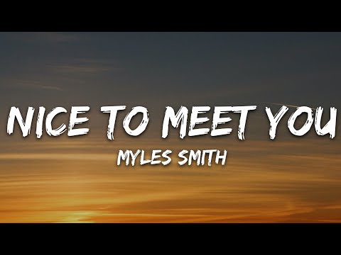 Myles Smith - Nice To Meet You (Mistletoe Version) (Lyrics)