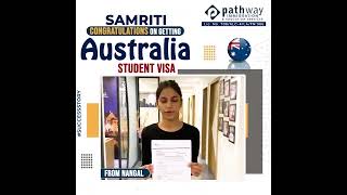 SUCCESS STORY || Australia Study Visa || Pathway Immigration & Education Services