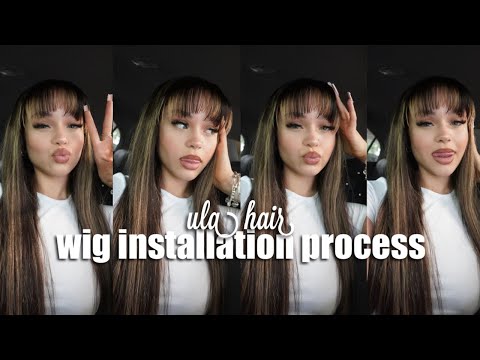 WIG INSTALLATION PROCESS | come w me to get my hair done | ULA HAIR