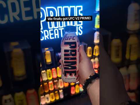 We finally got UFC V2 PRIME RARE Hydration #drinkprime #prime #primehydration #ksi #loganpaul