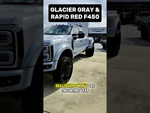 GLACIER GRAY vs RAPID RED Akins Ford F450 CUSTOM Kelderman LIFTED Comparison