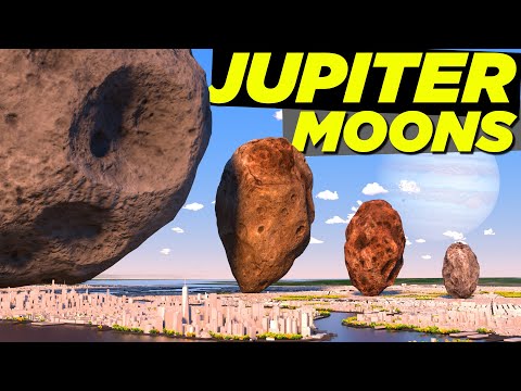 ALL JUPITER'S MOON size Comparison 🌑