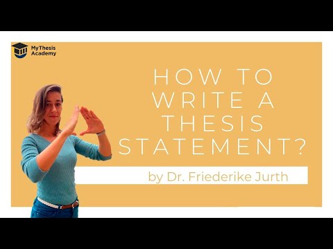 How To Write a Thesis Statement 💯