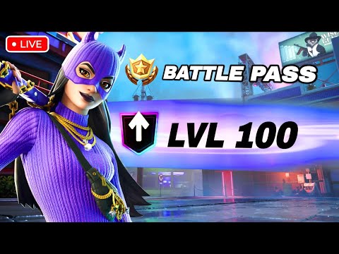 🔴 LIVE – Fortnite UNLOCKING LEVEL 100 in SEASON 2! Battle Pass 100% COMPLETE!