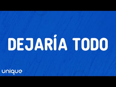 Chayanne - Dejaría Todo (Letra/Lyrics)