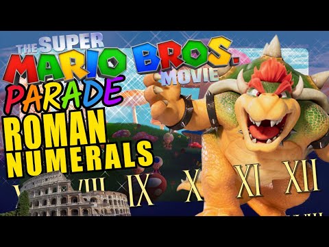 Super Mario Bowser Teaching Roman Numerals in English Educational Video for Kids