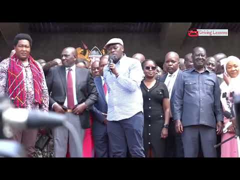 NAIROBI GOVERNOR SAKAJA POWERFUL REMARK INFROM OF RUTO AND RAILA