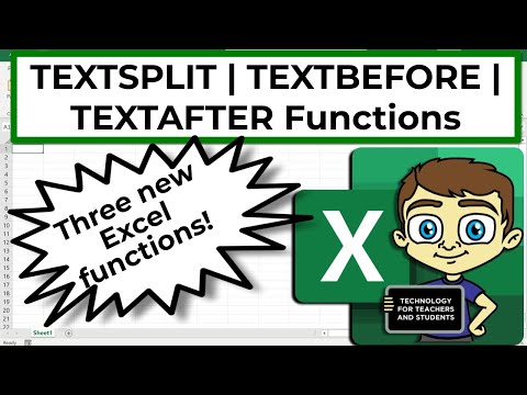 The Excel TEXTSPLIT TEXTBEFORE and TEXTAFTER Functions