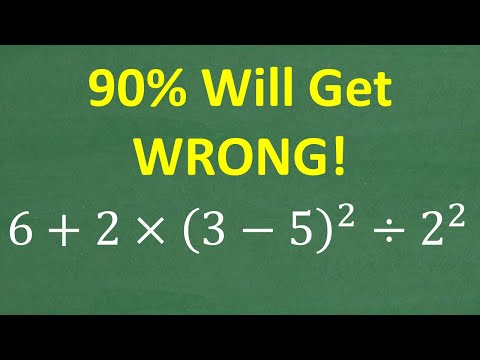 6 + 2 x (3 - 5) squared divided by 2 squared=? Maybe 1 in 10 People Can Solve This — Can You?