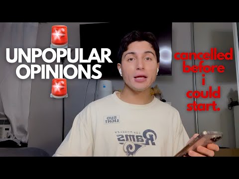 UNPOPULAR OPINIONS (CONTROVERSIAL): POP CULTURE, MUSIC, FOOD, SEX, LOVE, and more.