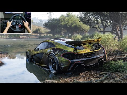 Rebuilding McLaren P1 (1199HP) Forza Horizon 5 Logitech G29 Stering Wheel Gameplay