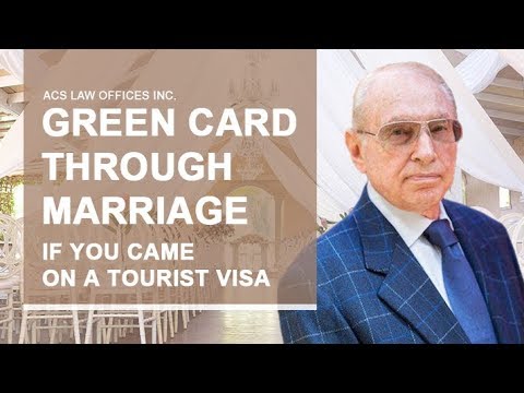 Green Card through Marriage to a US Citizen. Getting Married on a Tourist Visa.