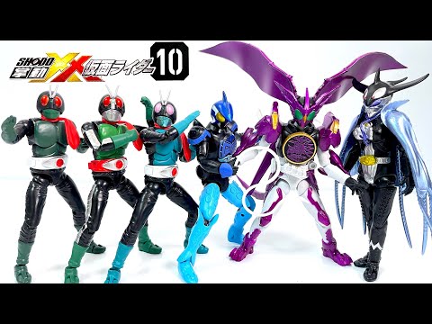 SHODO-XX KamenRider 10 "unboxing" Masked Rider No.1 Type Old No.2 OOO Mezool Figure