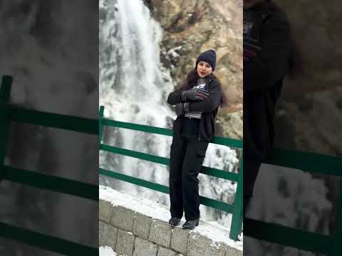 Drung waterfall at Kashmir……#kashmir #snow #shorts #travelvlog #river #travelphotography #trending