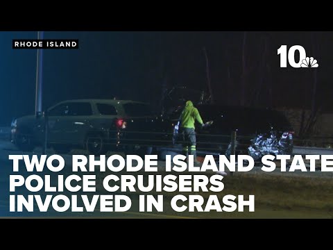 Two state trooper cruisers involved in crash on Route 10 in Providence