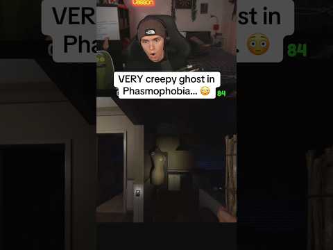 VERY CREEPY GHOST IN PHASMOPHOBIA 😳 #phasmophobia #scarygames #jumpscare