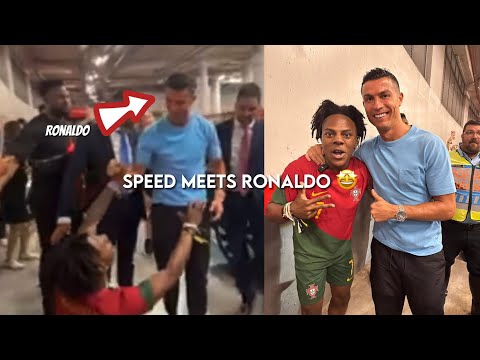 IShowSpeed finally met Ronaldo 🤩 *emotional*