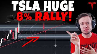 TESLA Stock - TSLA Huge 8% Rally!