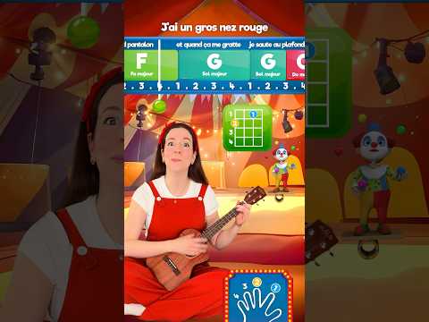 Play "J'ai un gros nez rouge" on the ukulele 🥰 #music #learning #tutorial #chords #beginner #french