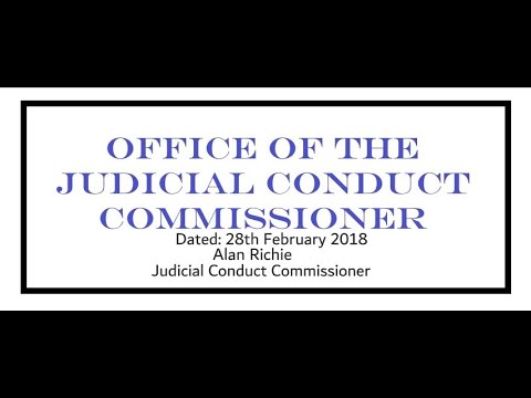 Judicial Conduct Commissioner Process