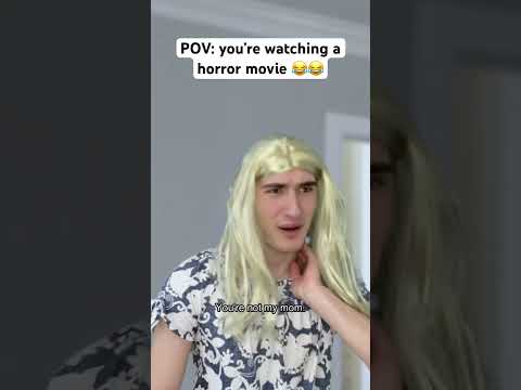 Horror movie trailers be like #shorts #funny #comedy