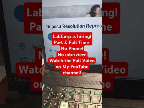 LabCorp is Hiring! No Interview! No Phone! Part & Full Time#shorts