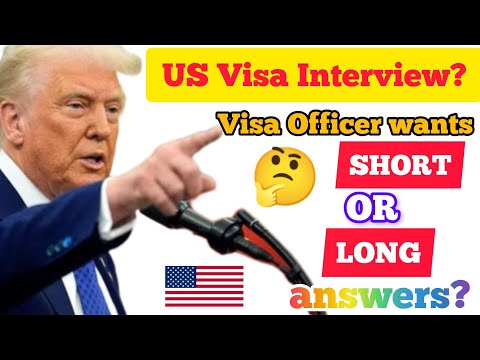 Does Visa Officer want SHORT or LONG answers  for US Visa Interview? 🇺🇲 | US Visa Interview #usa