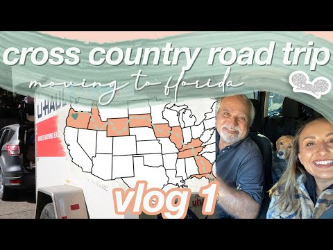 MOVING VLOG 1 | cross country road trip OR to FL with my dad and beagle puppy