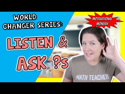 Listen More & Ask Questions  -  [Motivation For ELEMENTARY STUDENTS]