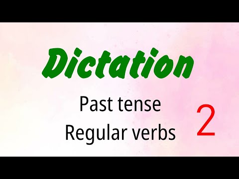 Past simple Regular verbs dictation 2