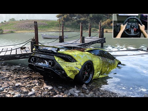 Rebuilding Lamborghini Huracan Tecnica - Forza Horizon 5 - Logitech G29 Stering Wheel Gameplay